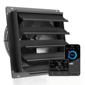 Airlift T20 Shutter Exhaust Ventilation Fan 20", Temperature And Humidity Controller 69 PRO